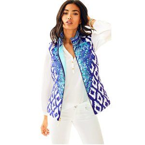 Lilly Pulitzer Essia Masterpiece Puffer Vest - S - NWT